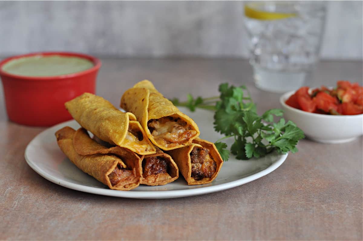 air-fryer-beefy-vegan-taquitos-recipe