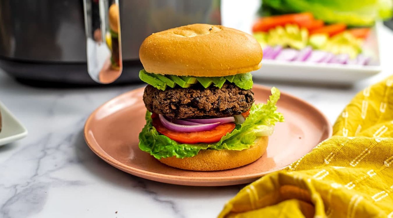 air-fryer-vegan-burger-recipe